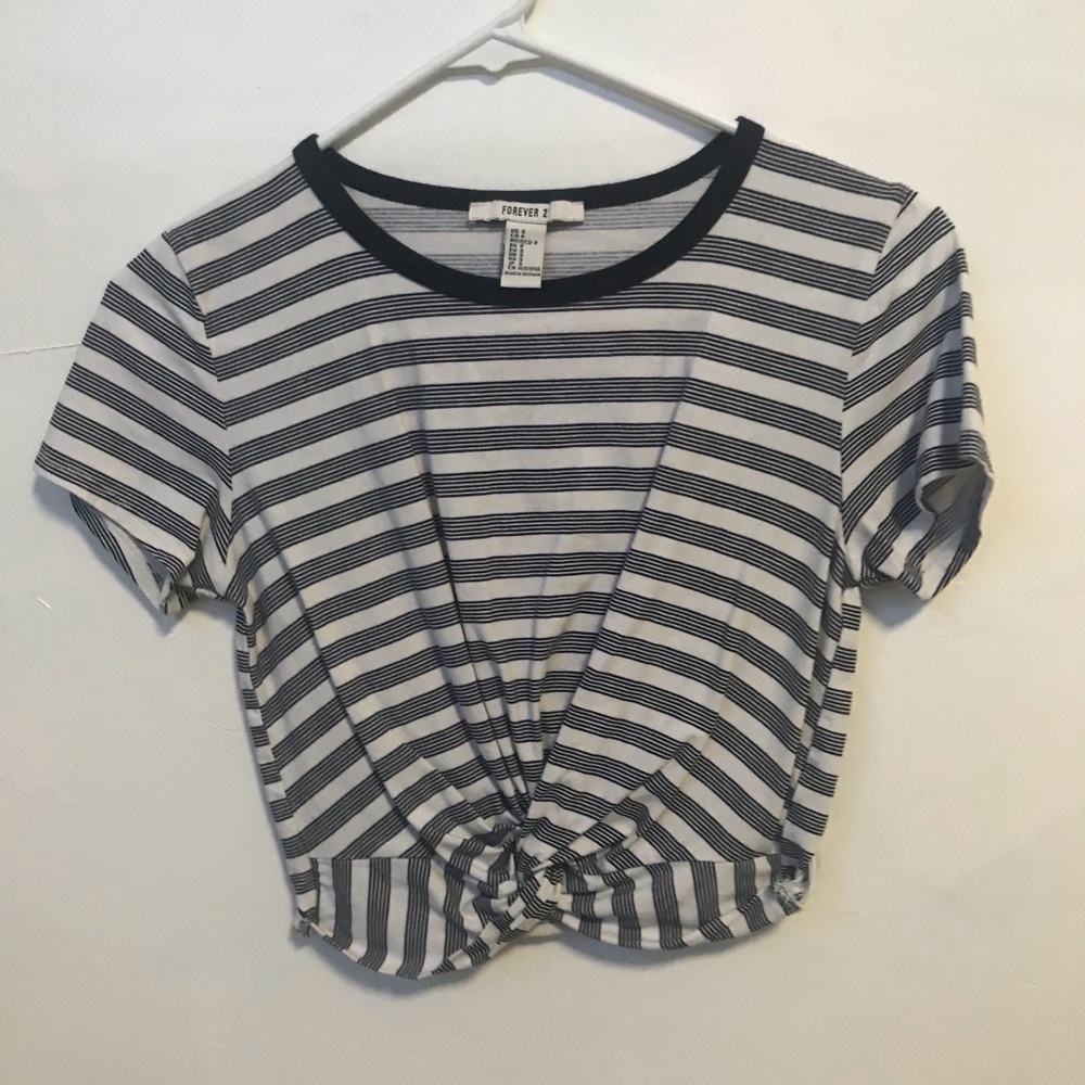 Striped crop top